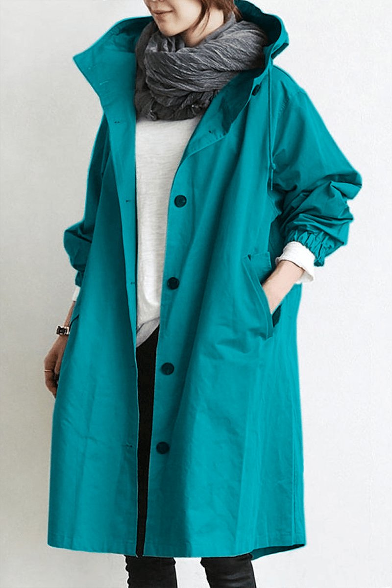 Roxie - Women's Casual Long Hooded Coat - photo 7