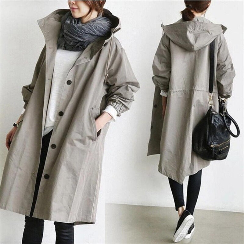 Roxie - Women's Casual Long Hooded Coat - photo 9
