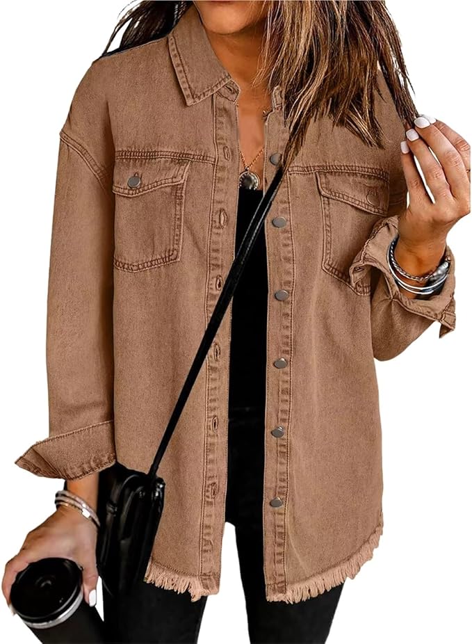 Rune - Women's Relaxed Jacket with Button Front - photo 1