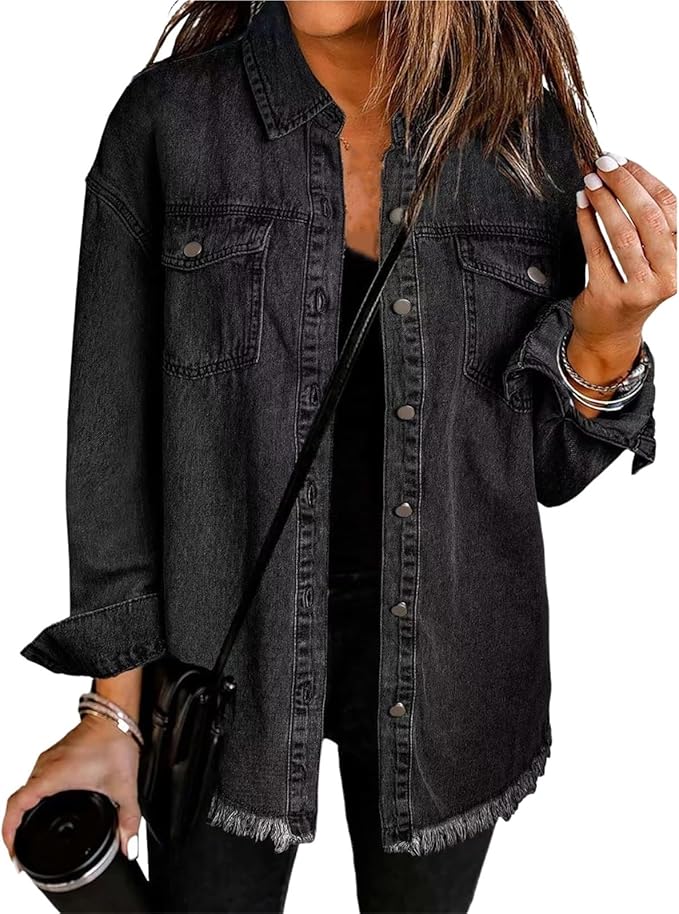 Rune - Women's Relaxed Jacket with Button Front - photo 3
