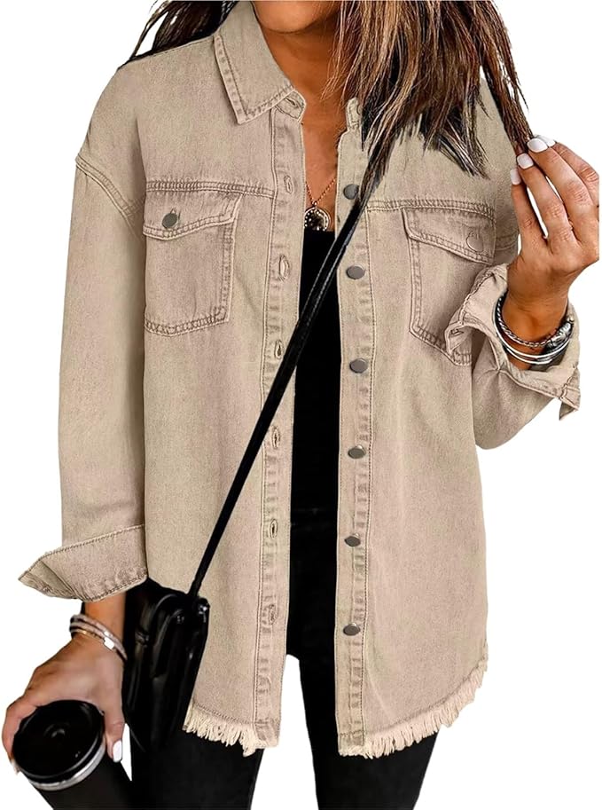 Rune - Women's Relaxed Jacket with Button Front - photo 4