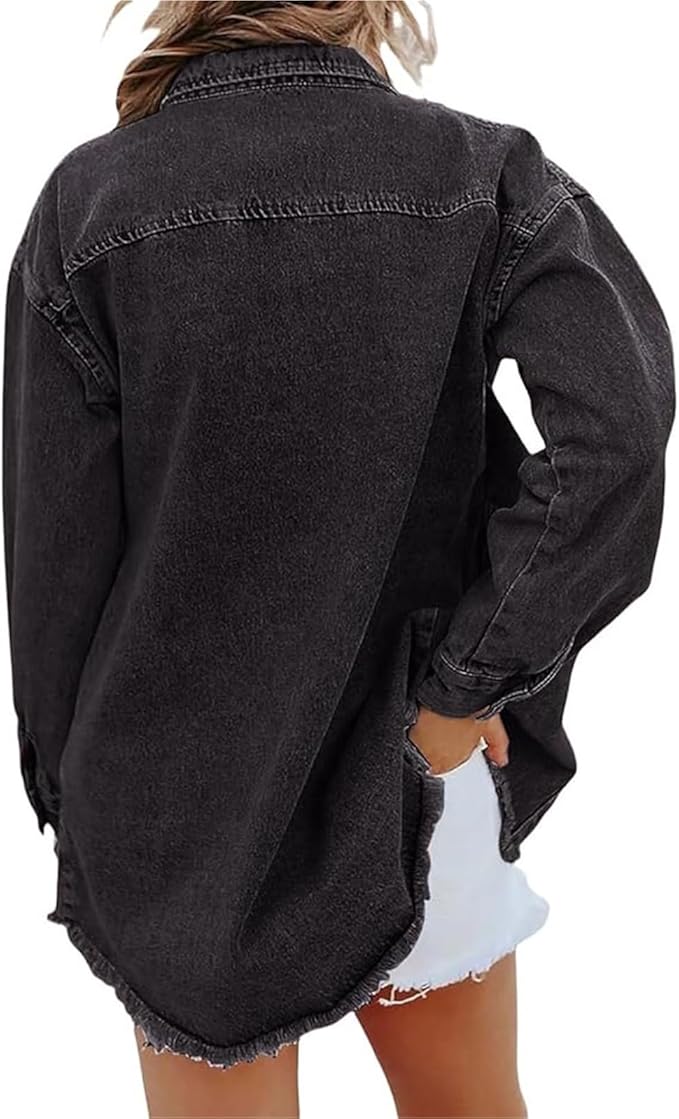 Rune - Women's Relaxed Jacket with Button Front - photo 7