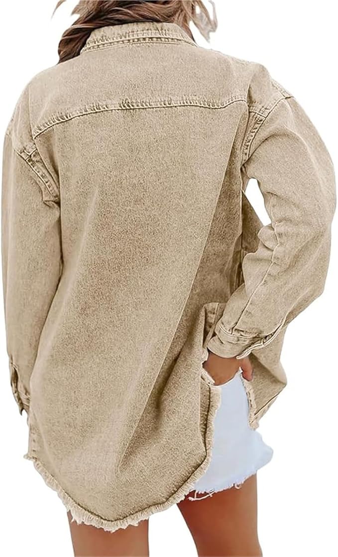 Rune - Women's Relaxed Jacket with Button Front - photo 8