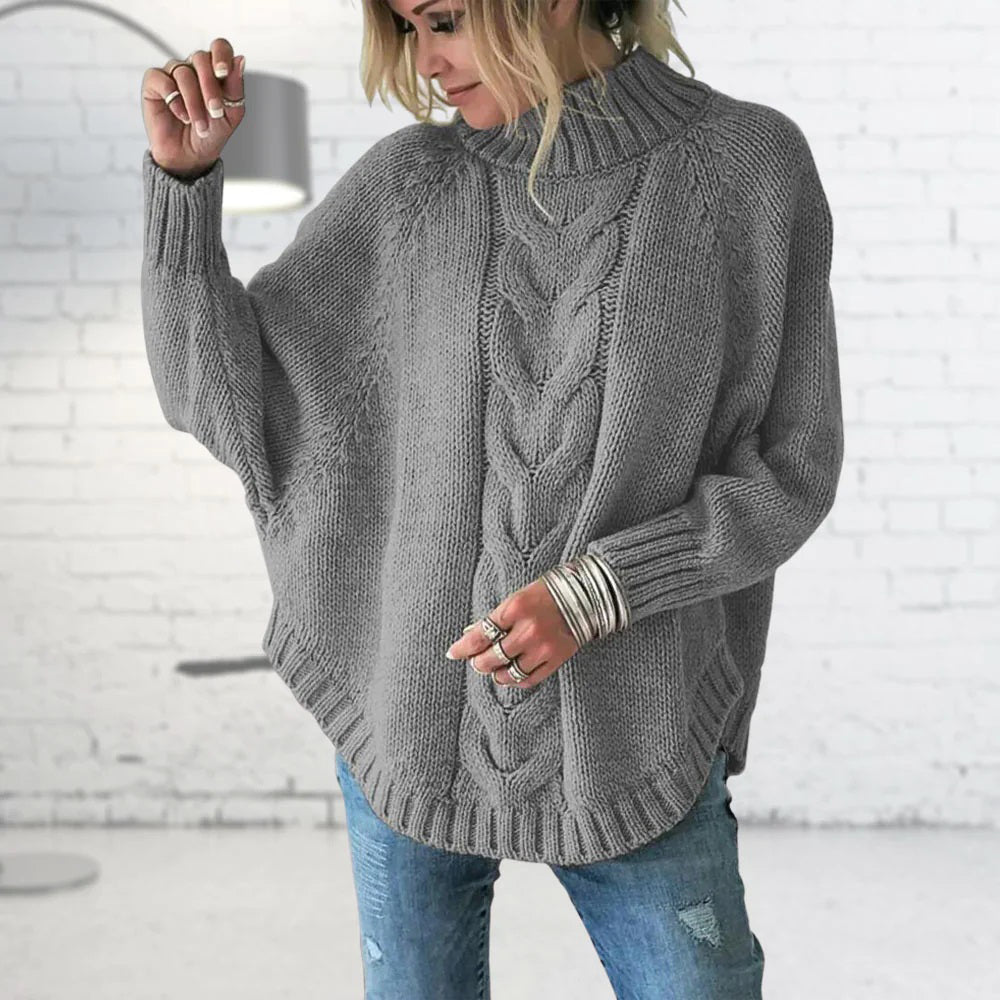 Sabella - Women's Relaxed Cape in Cable Knit - photo 4
