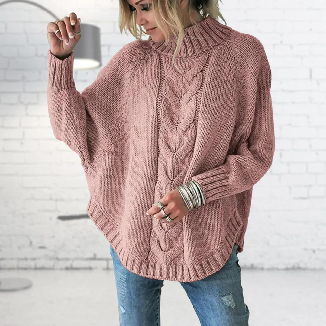 Sabella - Women's Relaxed Cape in Cable Knit - photo 5