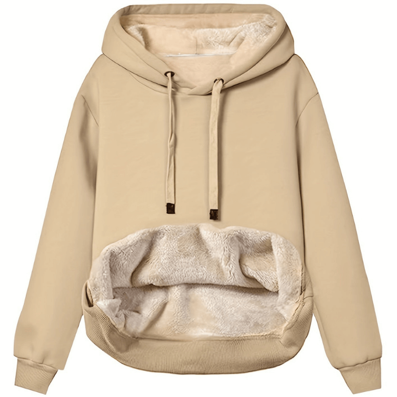 Saffron - Women's Relaxed Hoodie with a Reversible Finish - photo 4