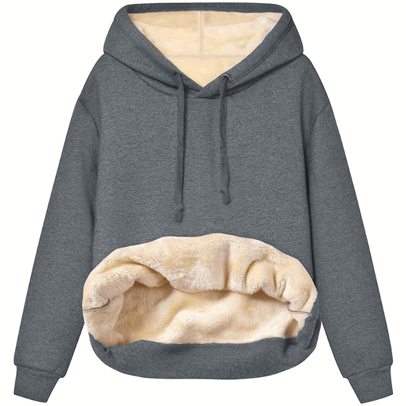 Saffron - Women's Relaxed Hoodie with a Reversible Finish - photo 7