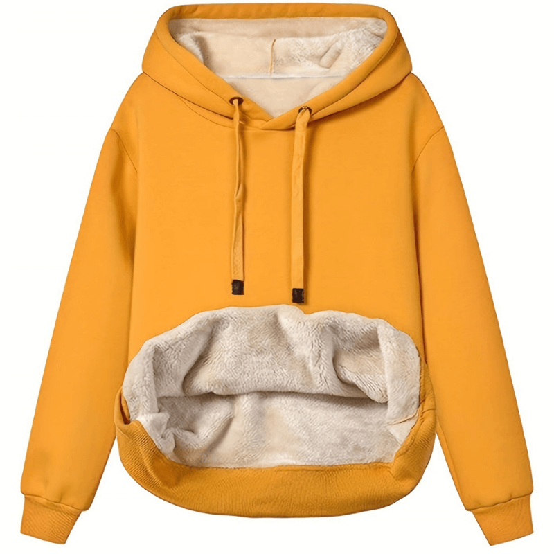 Saffron - Women's Relaxed Hoodie with a Reversible Finish - photo 8