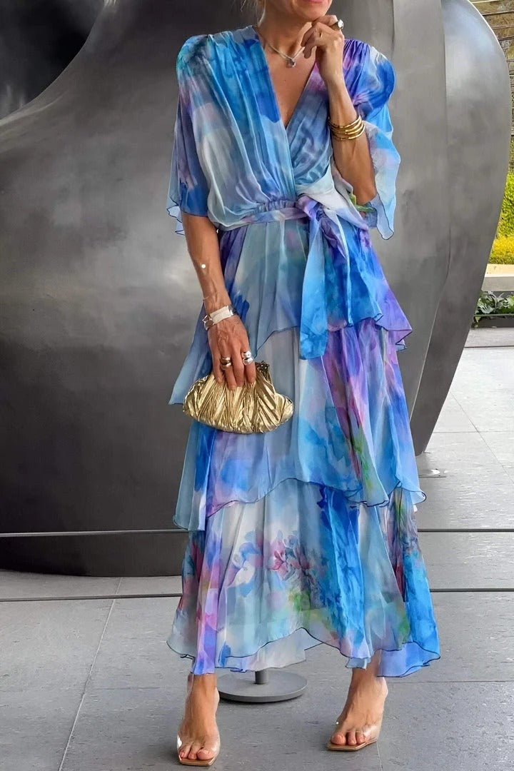 Fern - Women's Multi-Colour Maxi Dress