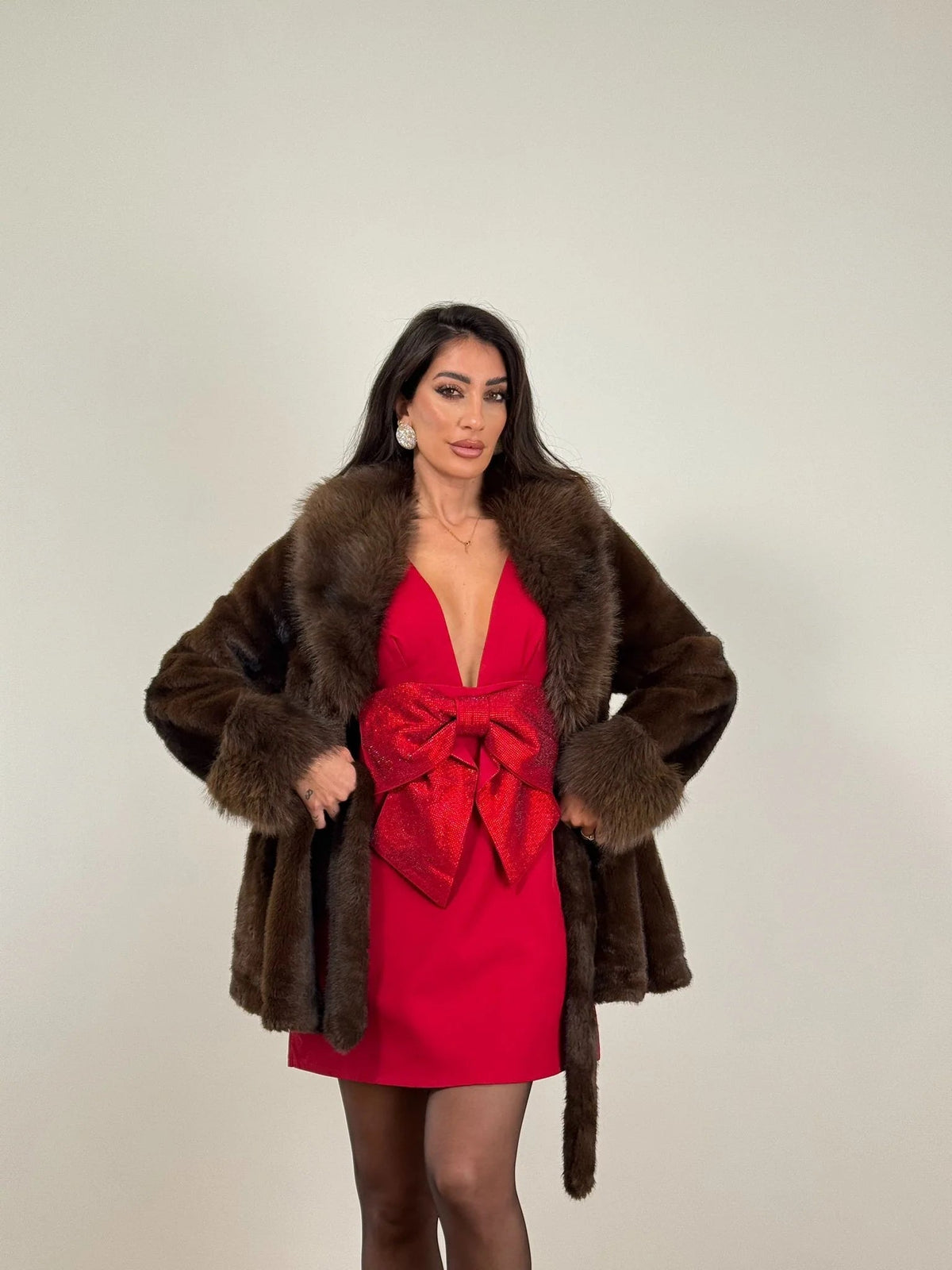 Sasha - Women's Relaxed Coat with Long Sleeves - photo 10