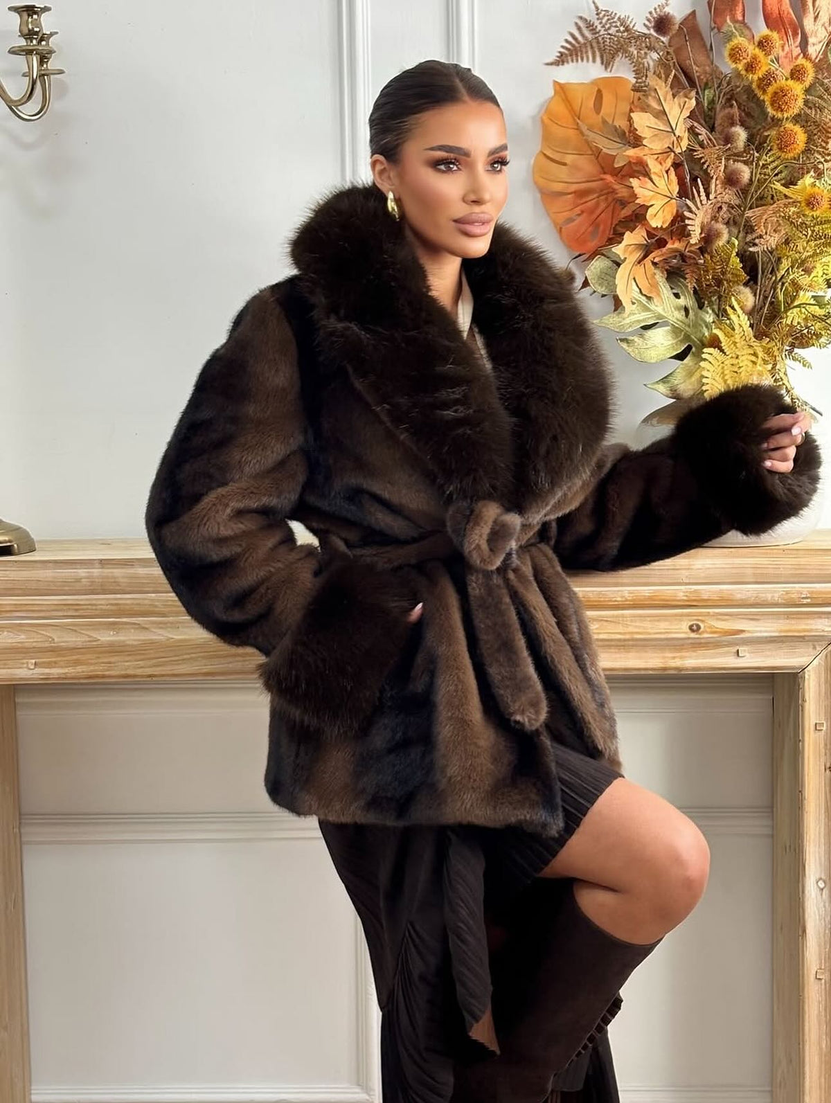 Sasha - Women's Relaxed Coat with Long Sleeves - photo 4