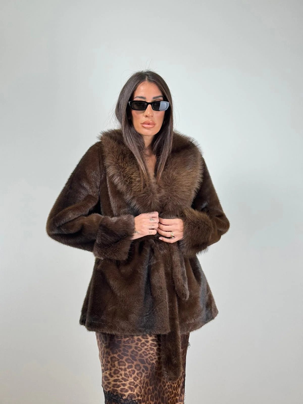 Sasha - Women's Relaxed Coat with Long Sleeves - photo 7
