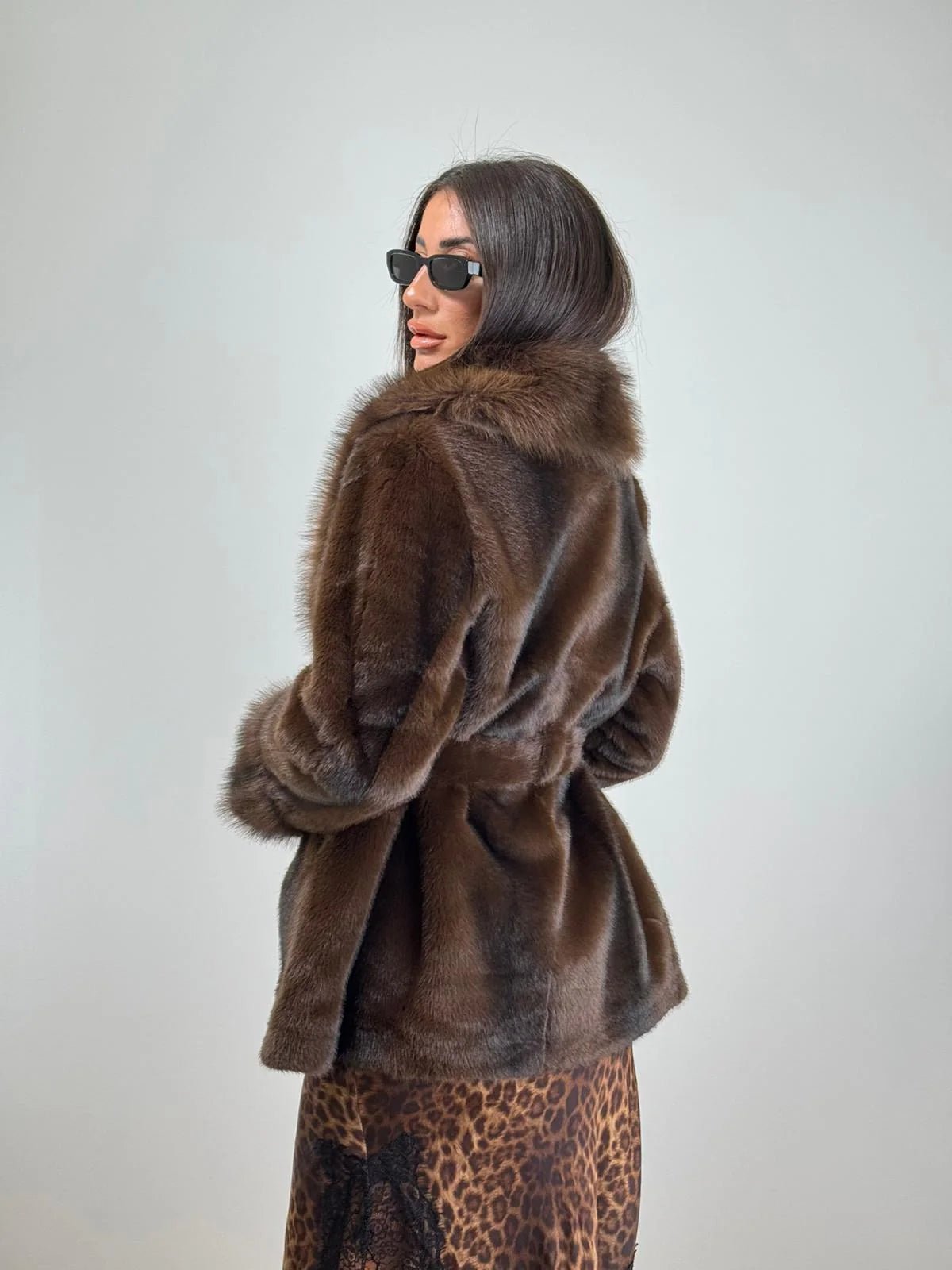 Sasha - Women's Relaxed Coat with Long Sleeves - photo 8
