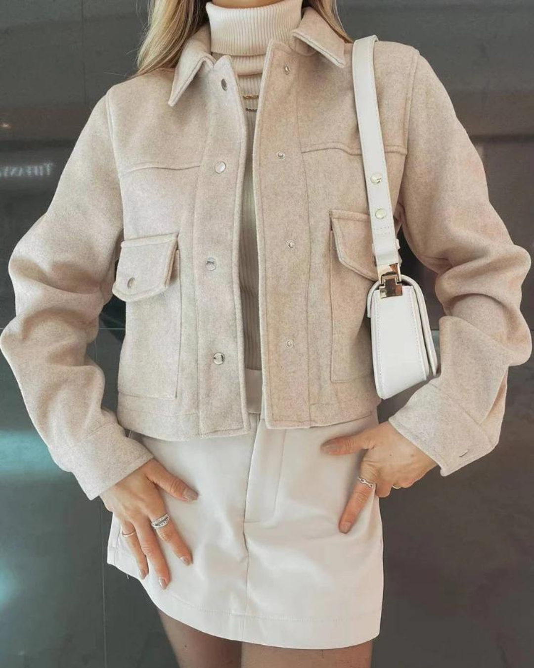 Saskia - Women's Cropped Shacket - photo 8