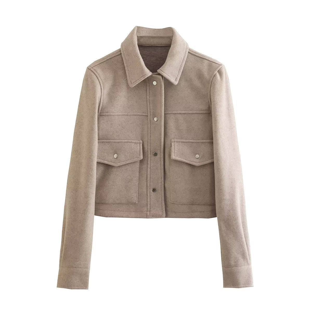 Saskia - Women's Cropped Shacket - photo 9