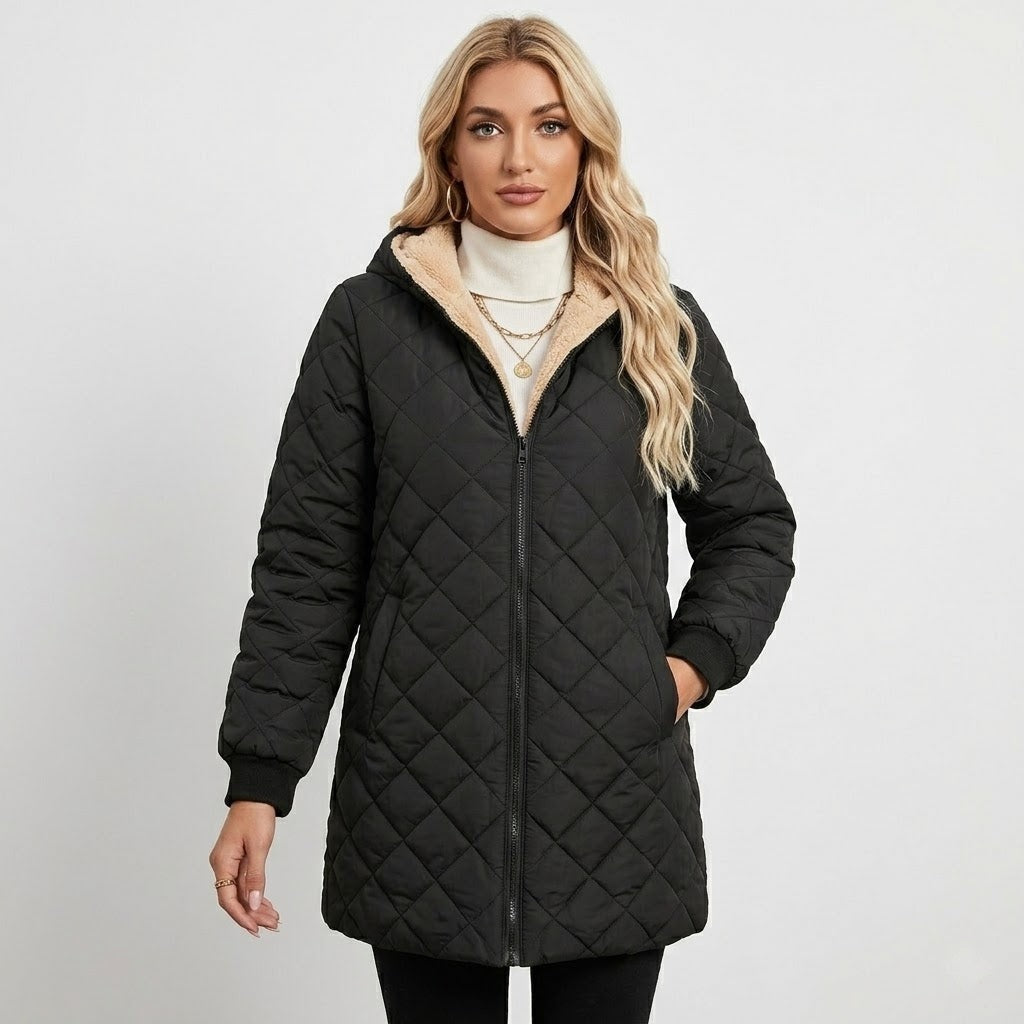 Angeline - Women's Longline Jacket in Quilted Finish - photo 1