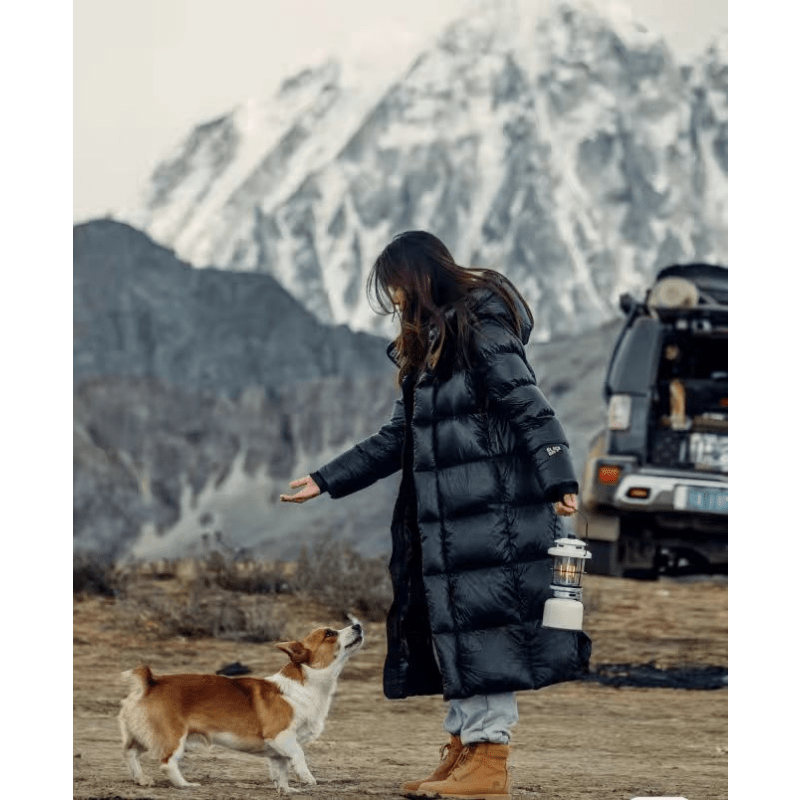 Shelby - Women's Long Hooded Puffer Jacket - photo 1