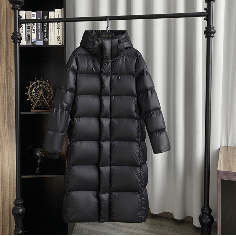 Shelby - Women's Long Hooded Puffer Jacket - photo 2