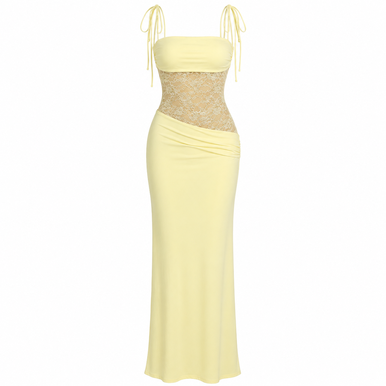 Shona - Women's Maxi Dress in Lace Trim - photo 3