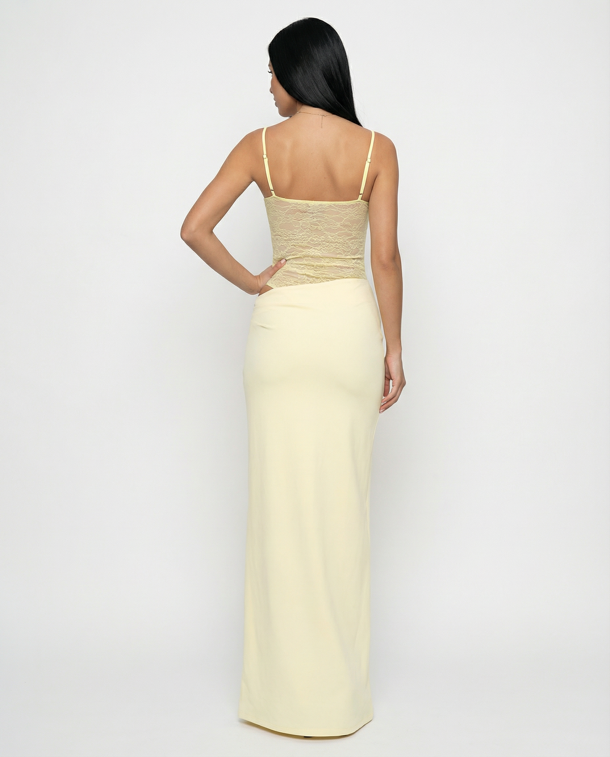 Shona - Women's Maxi Dress in Lace Trim - photo 4