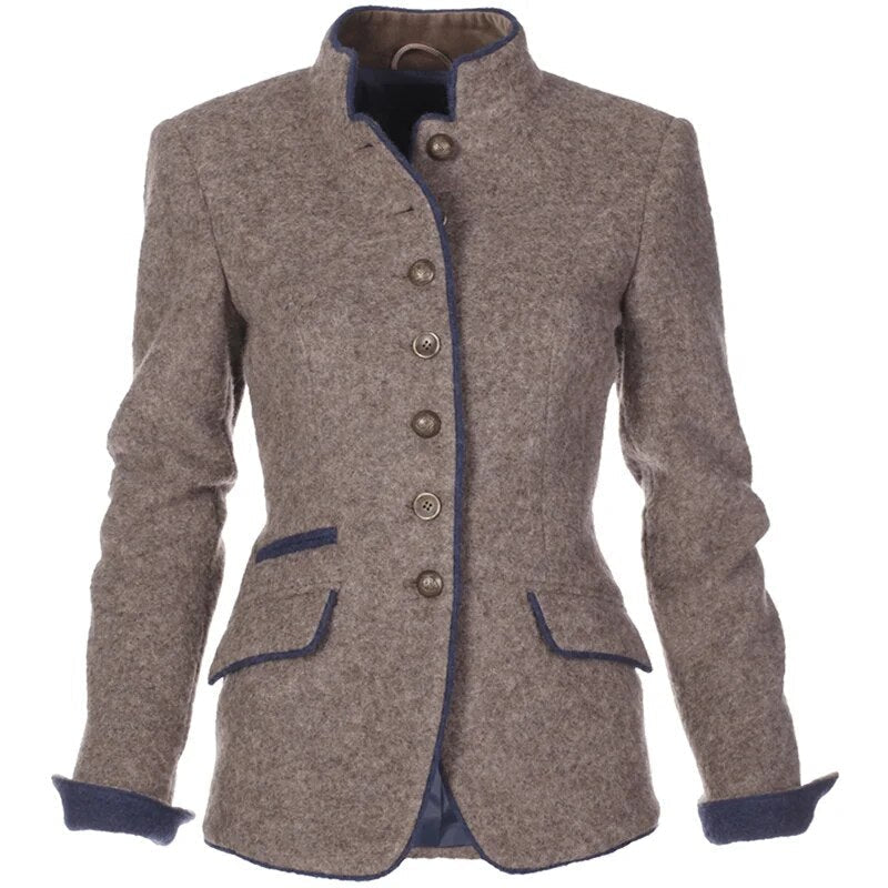 Sidney - Women's Mandarin Collar Blazer - photo 1