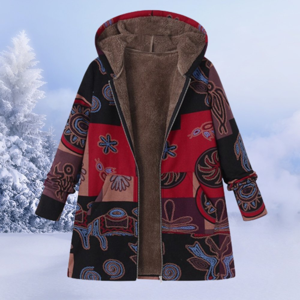 Skye - Women's Fleece Lined Floral Parka - photo 2