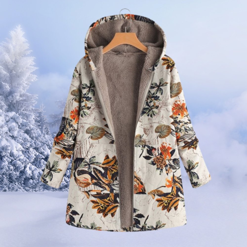 Skye - Women's Fleece Lined Floral Parka - photo 6