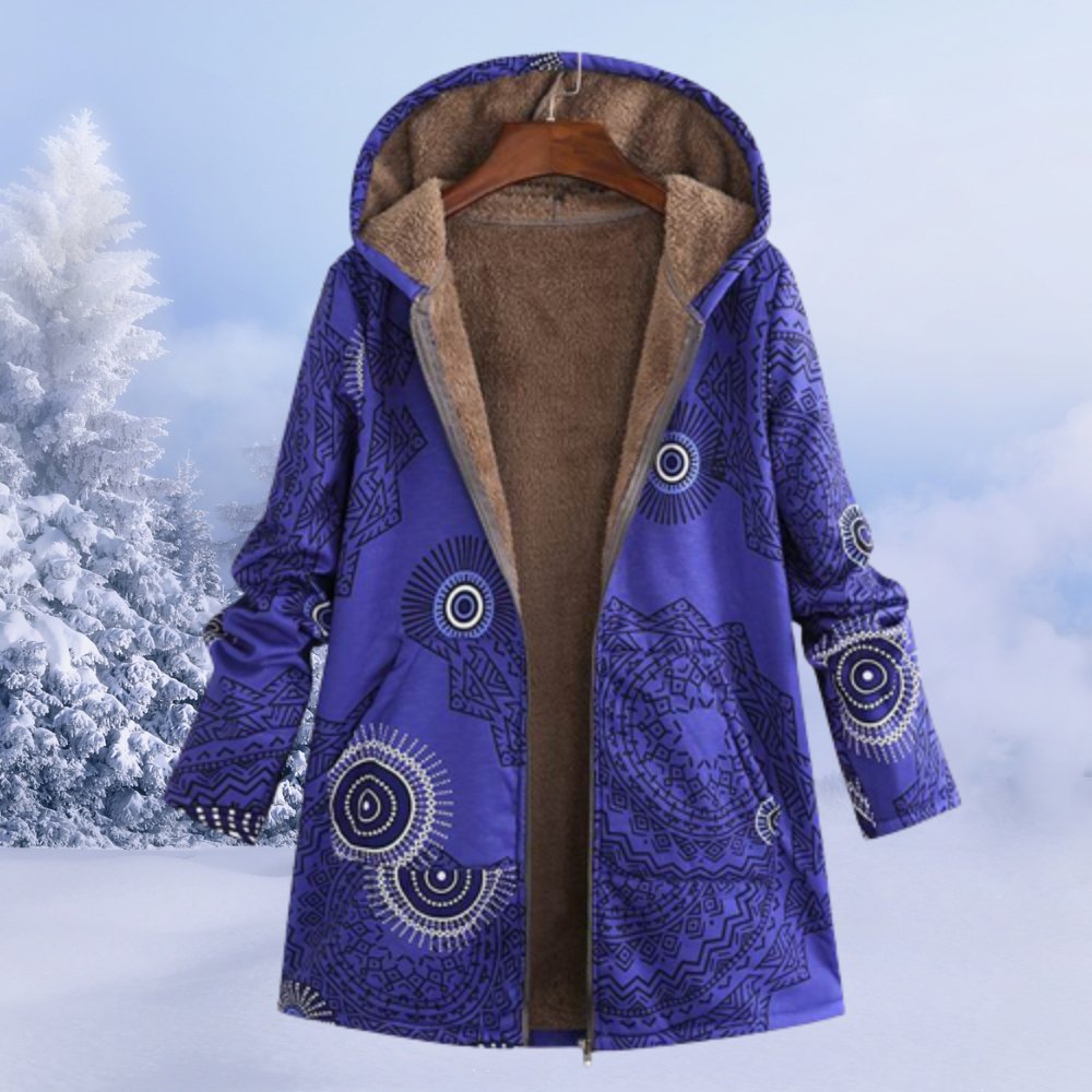 Skye - Women's Fleece Lined Floral Parka - photo 8