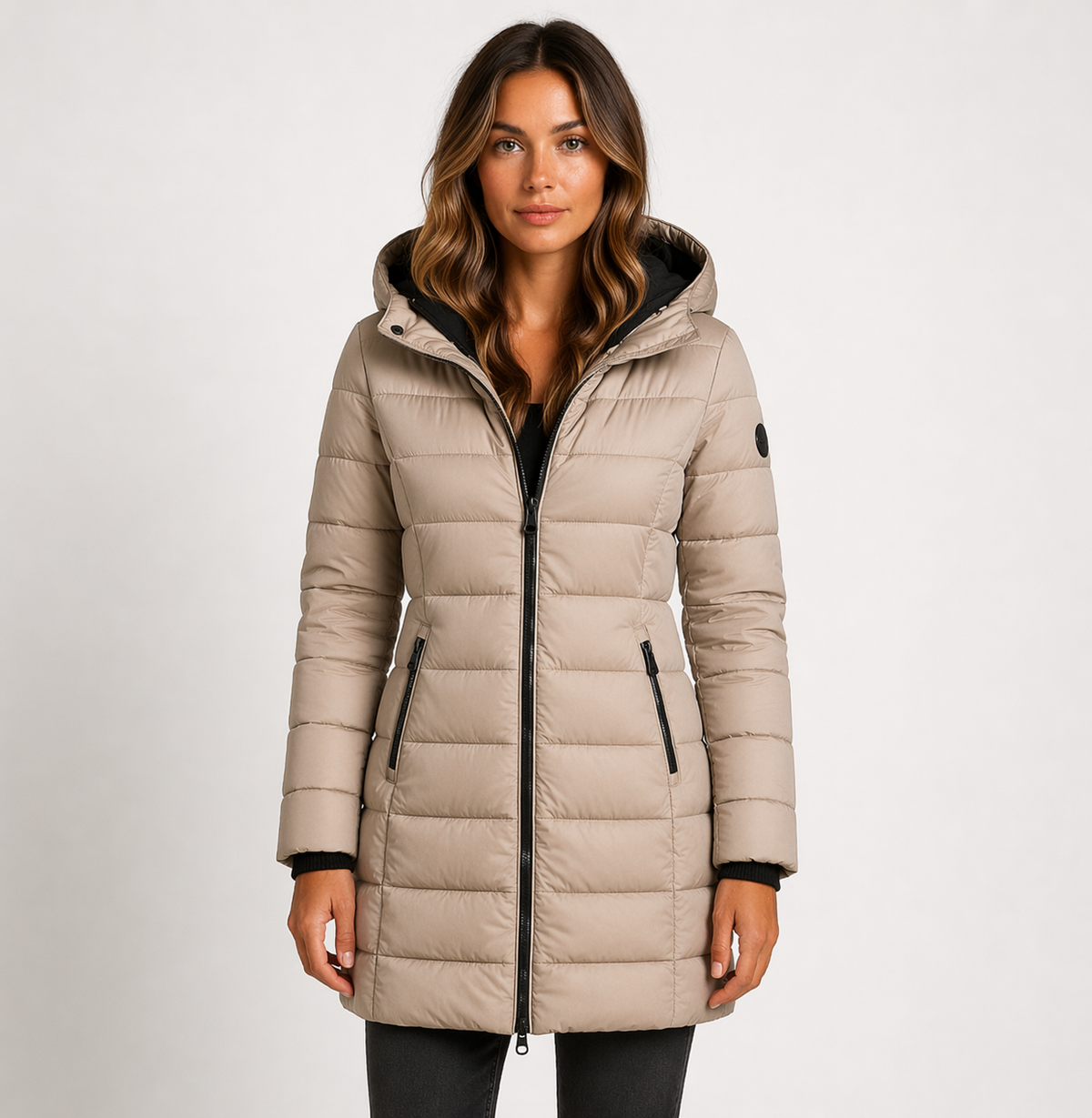 Sophie - Women's Puffer Jacket with Hood - photo 3