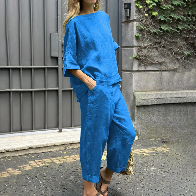 Women's Casual Two-Piece Set in Soft Jersey