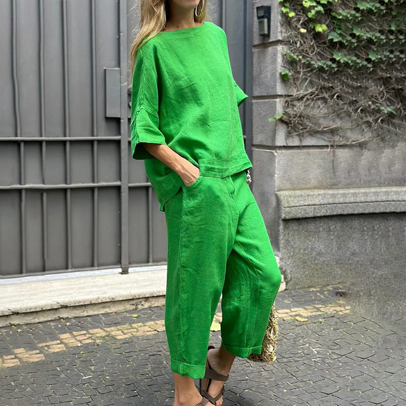 Women's Casual Two-Piece Set in Soft Jersey
