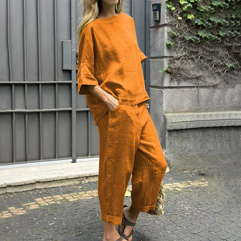 Women's Casual Two-Piece Set in Soft Jersey