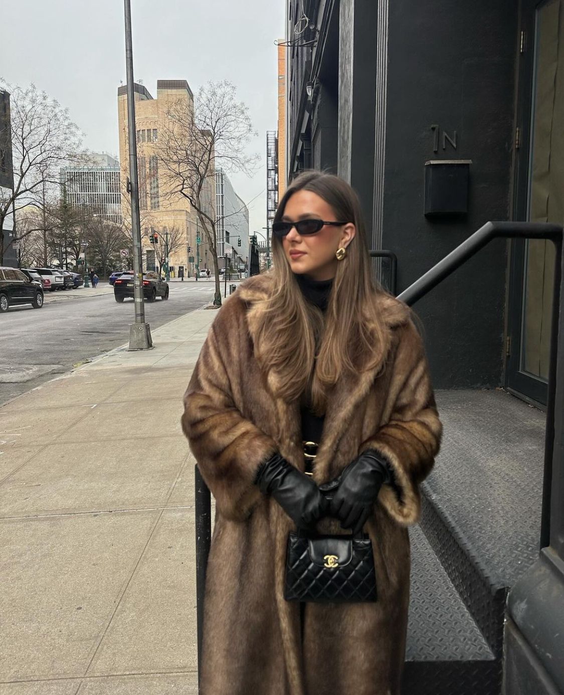 Steph - Women's Longline Faux Fur Coat - photo 3
