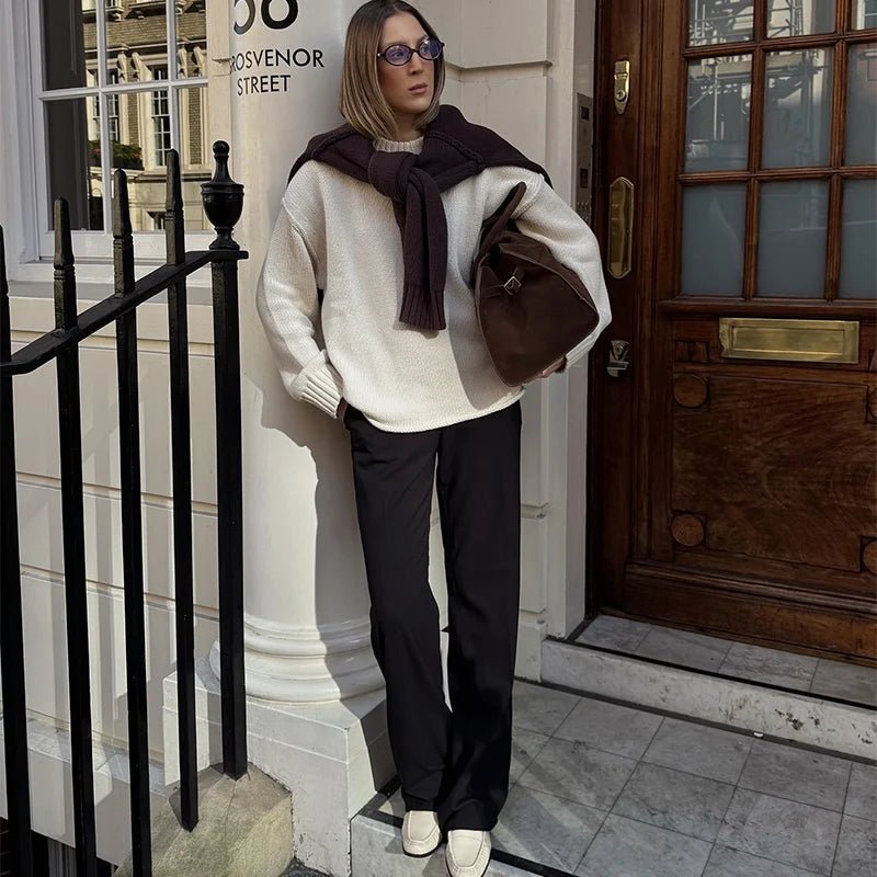 Sunniva-Rae - Women's Relaxed Jumper in Knit - photo 4