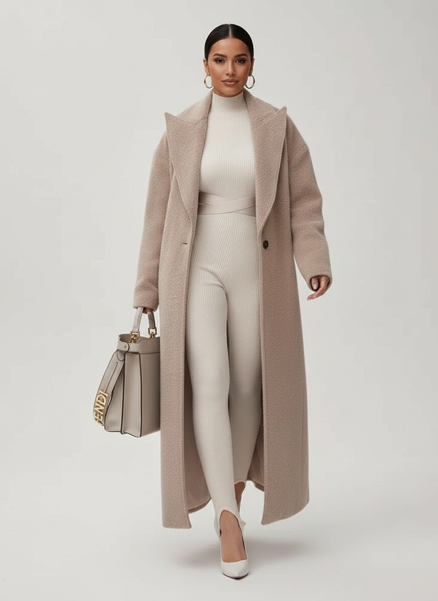 Tessie - Women's Relaxed Coat with Button Front - photo 4