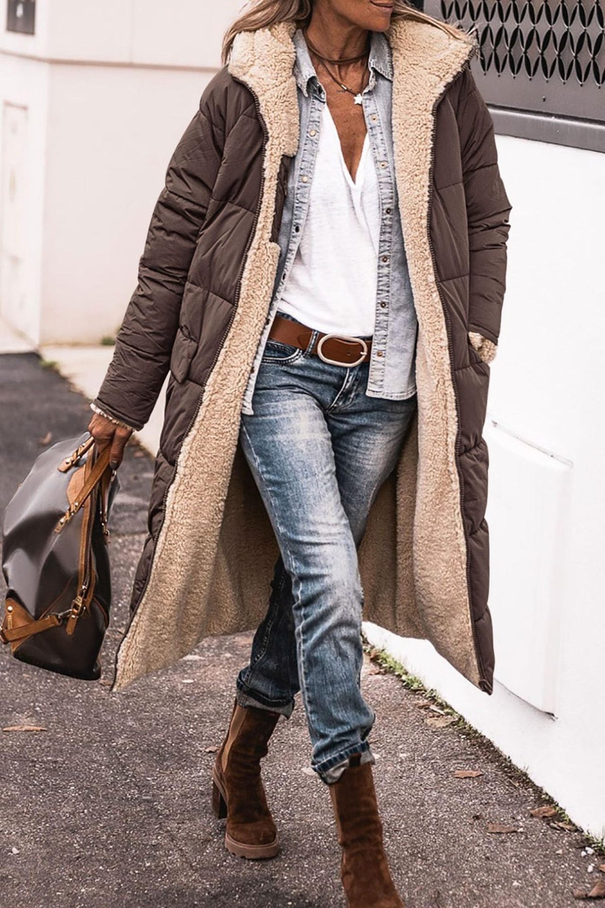 Thistle - Women's Coat in Quilted Finish with Hood - photo 6