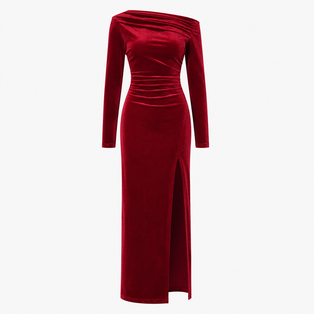 Thistle - Women's Fitted Maxi Dress with Side Split - photo 2