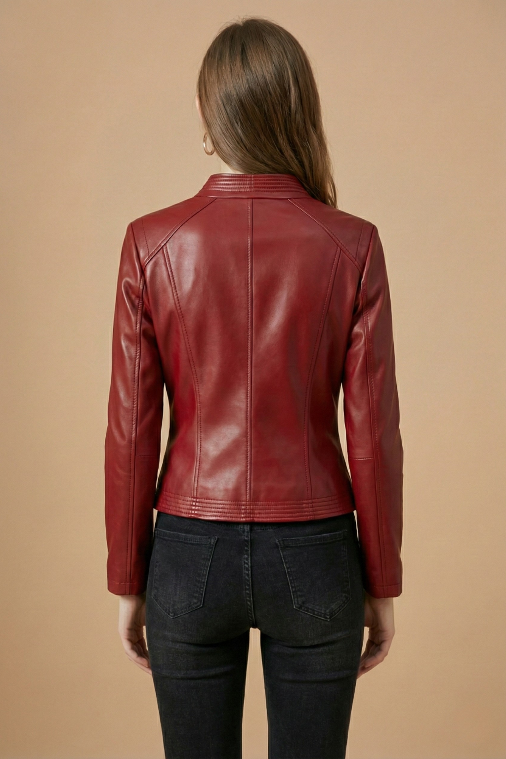 Tindra - Women's Biker Jacket with Zip Front - photo 5