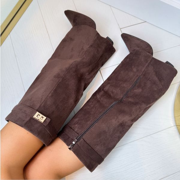 Tori - Women's Pointed Knee High Boots - photo 9