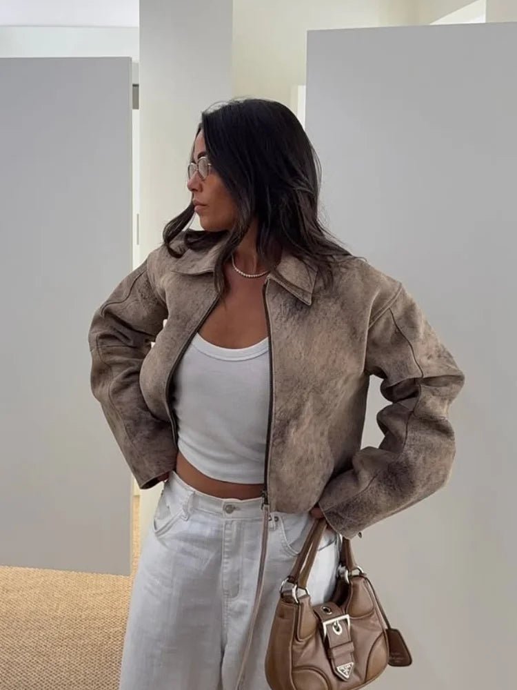 Tracey - Women's Bomber Jacket with Zip Front - photo 1