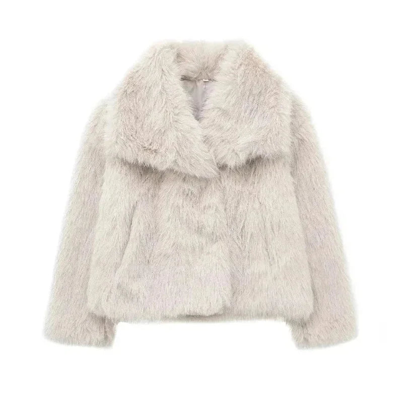 Women's Textured Blazer with Wide Collar