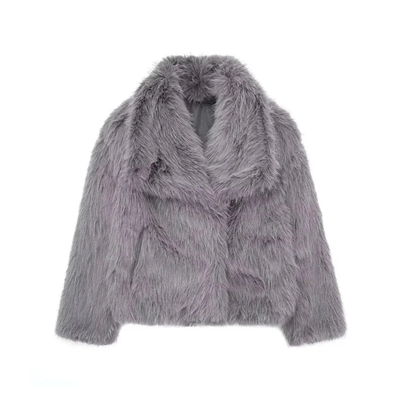 Women's Textured Blazer with Wide Collar