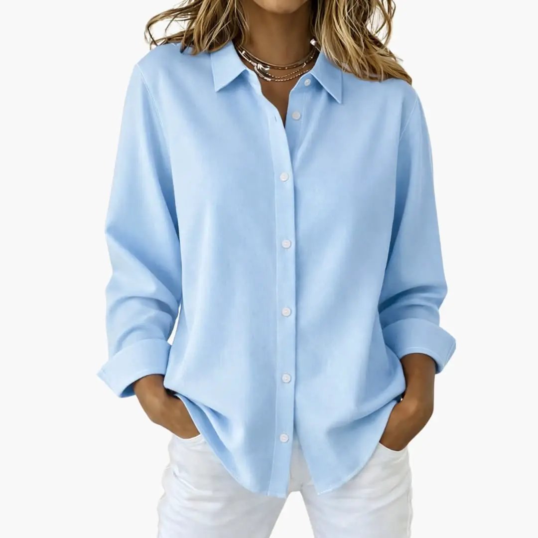 Carole - Women's Flowing Blouse with Long Sleeves