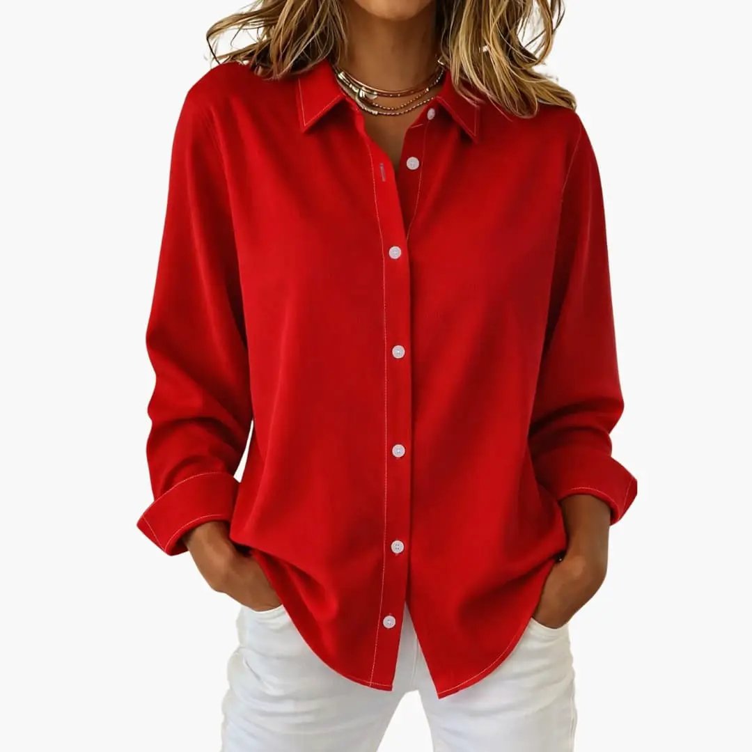 Carole - Women's Flowing Blouse with Long Sleeves