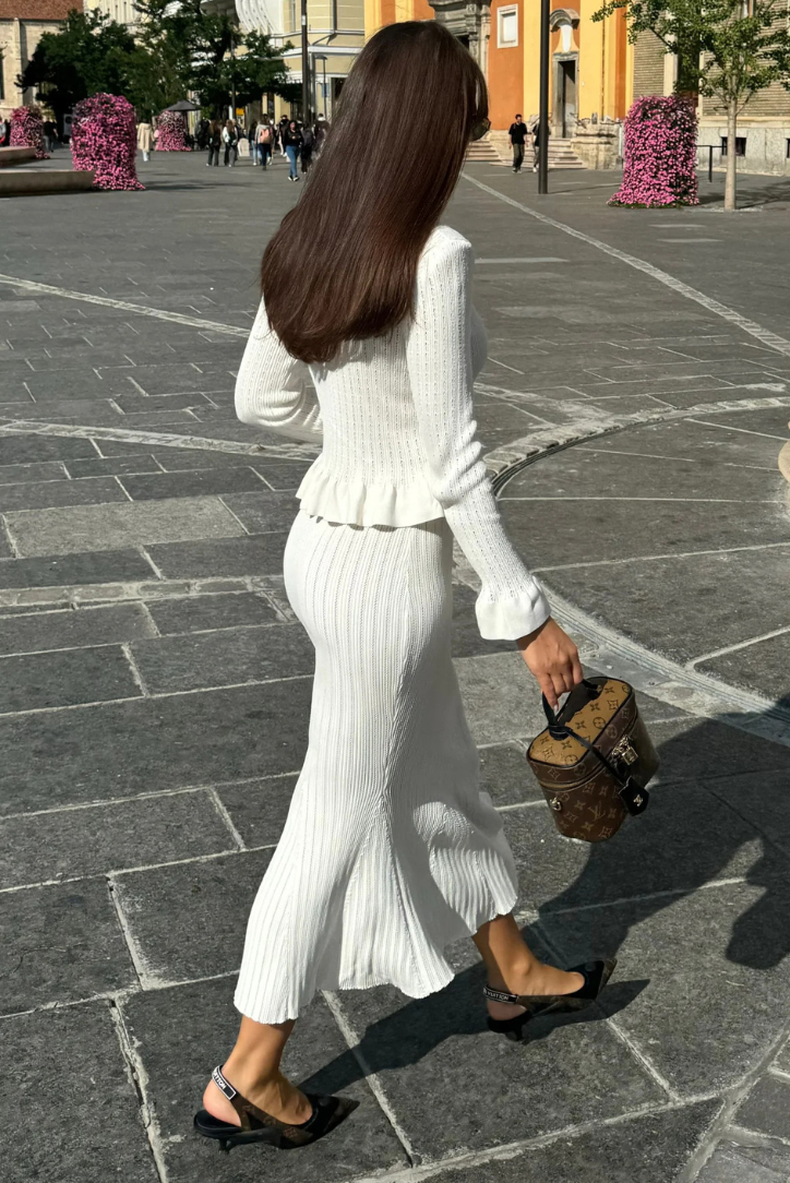 Viola - Women's Knit Top and Skirt Set - photo 4