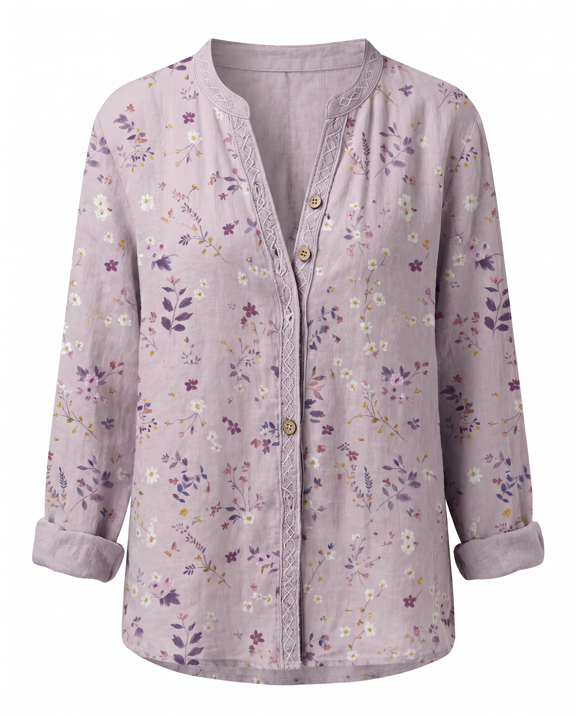 Blusa de manga larga con cuello en V y corte regular para mujer, ideal para el trabajo y las veladas