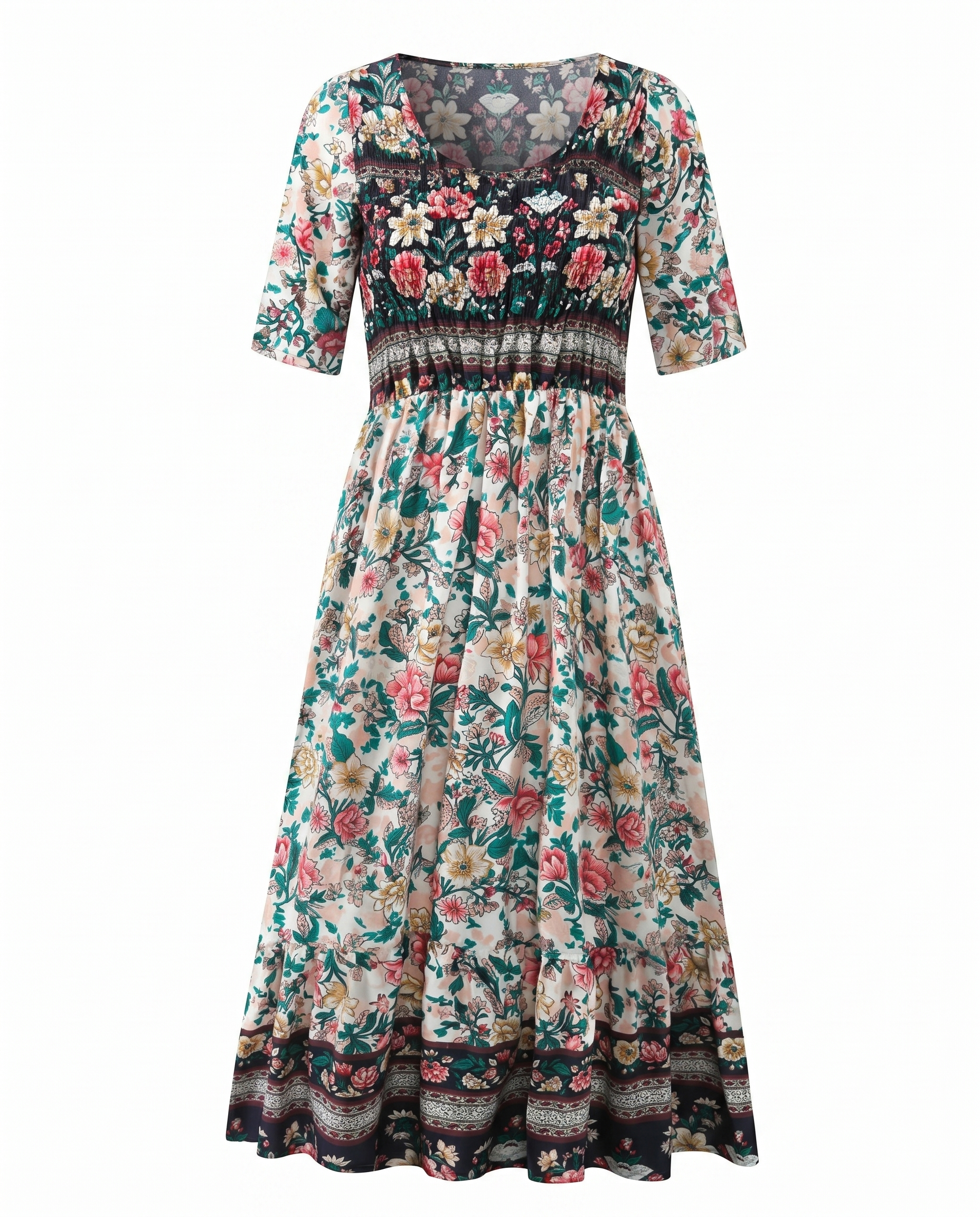 Women’s Dress | Boho Print Midi