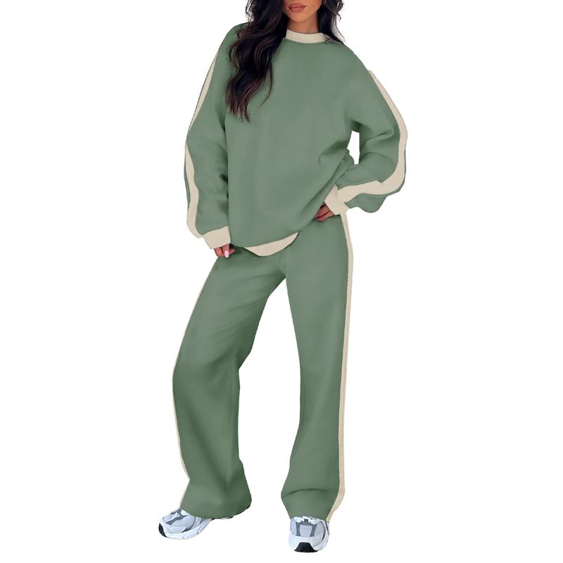 Orpha - Women's Relaxed Two-Piece Set in Sweatshirt Pants - photo 2