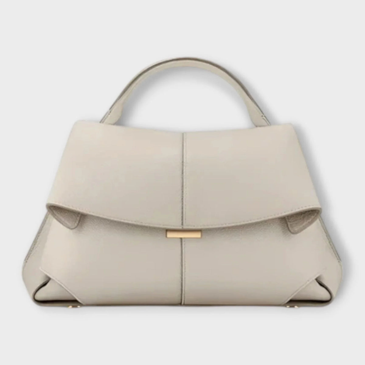 Fionnuala - Women's Leather Top-Handle Bag with Flap Closure