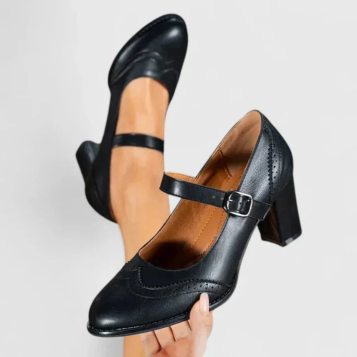 Iseult - Women's Mary Jane Shoes with Block Heel